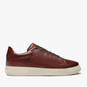 Tênis Slip-on em Couro Marrom - Nathan