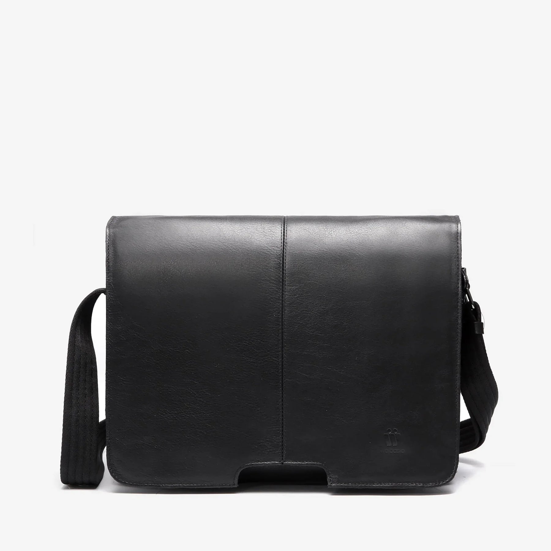 Pasta Masculina em couro Preto - Longfield
