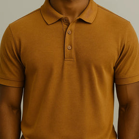 [Leva 5, Paga Só 3!] Camisa Polo Masculina Polirax em Seda Gelo, Poliéster e Spandex + 3 Bermudas e 1 Relógio GRÁTIS