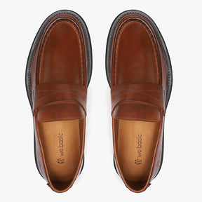 Loafer Masculino Marrom Sola Preta - Pietro